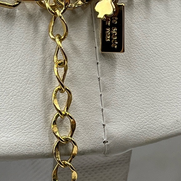 Kate Spade "Cause A Stir" Orange Stone Enamel Gold Plate Statement Necklace - Picture 10 of 12